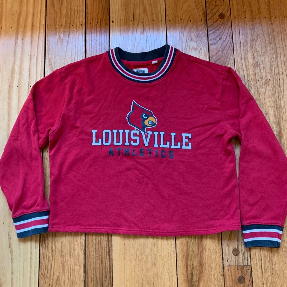 AEO Tailgate University of Louisville Athletics red women’s sweatshirt